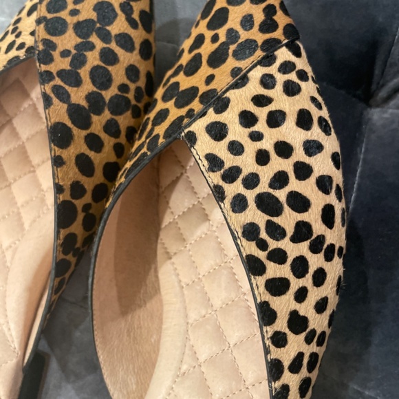 Birdies Swan cheetah print fur mules - Picture 3 of 3